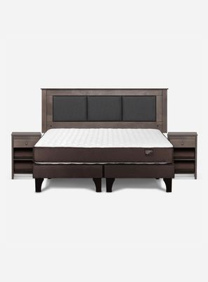 Imagen 2 del producto Cama Europea Ergo T King + Respaldo + Velador