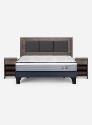 Imagen 2 del producto Cama Europea Indie 2 Plazas Base Dividida + Set Muebles