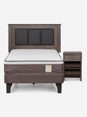 Imagen 2 del producto Camas Europeas New Style 4  Plus 1.5 Plazas Respaldo + Velador