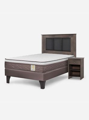 Imagen 1 del producto Camas Europeas New Style 4  Plus 1.5 Plazas Respaldo + Velador