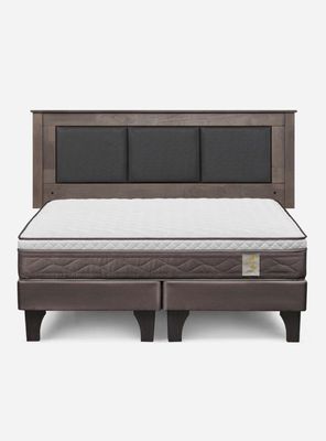 Imagen 2 del producto Cama Europea New style 4 plus 2 Plazas Base Dividida + Respaldo