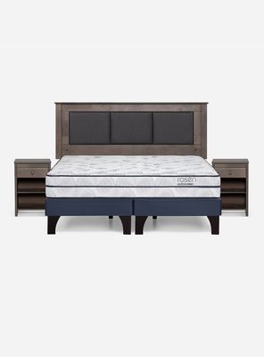 Imagen 2 del producto Cama Europea Autonomy 2 Plazas Base Dividida + Respaldo + Velador