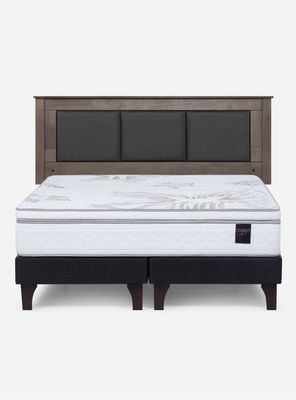 Imagen 2 del producto Cama Europea Art 4 2 Plazas Base Dividida + Respaldo Rachel