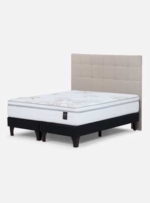 Cama Europea Art 4 Súper King + Respaldo