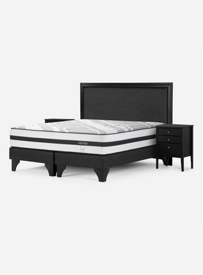 Cama Europea Driven Súper King +  Set de Muebles Nolita