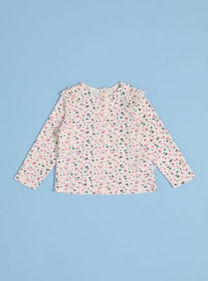 Imagen 1 del producto Polera Niña Estampado Completo y Vuelos