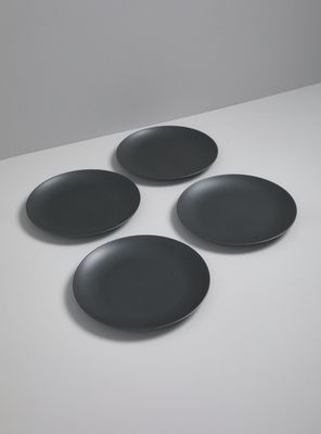 Set 4 Platos 26.6 cm Melamina Negra