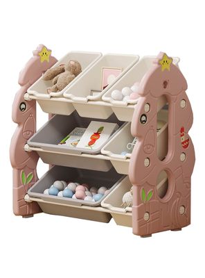 Estante Rosado Sunny 7 Cajas