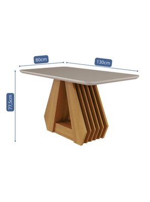 Imagen 2 del producto Juego Comedor Agata + 4 Sillas Fernanda Gris