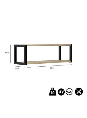 Imagen 2 del producto Repisa Pared Berlín 2 Niveles Miel