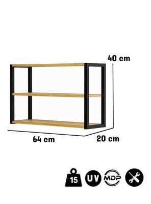 Imagen 2 del producto Repisa Pared Berlín 3 Niveles Miel