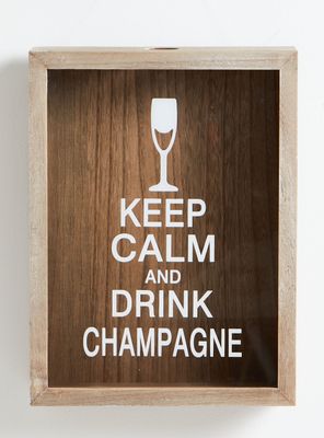 Cuadro Porta Corchos Champaña 30 x 40 cm