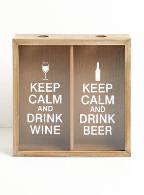 Alaniz Home Cuadro Porta Corchos Vino Cerveza 40 X 40 Cm