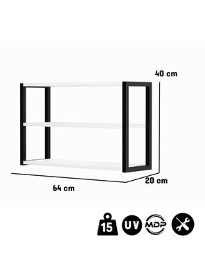Imagen 2 del producto Repisa Pared Berlín 3 Niveles Blanco