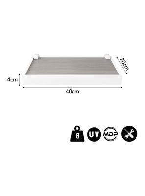 Imagen 2 del producto Repisa Duetto Gris Blanco