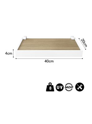 Imagen 2 del producto Repisa Duetto Roble Blanco