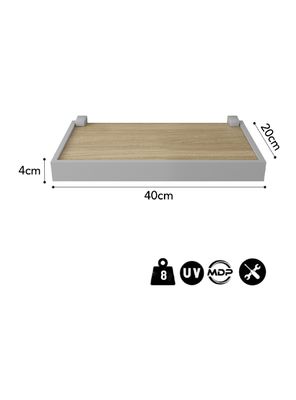 Imagen 2 del producto Repisa Duetto Roble Gris