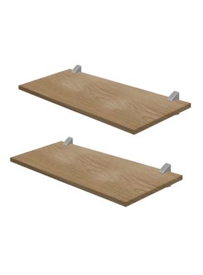 Pack 2 Repisas Concept 60 cm Roble