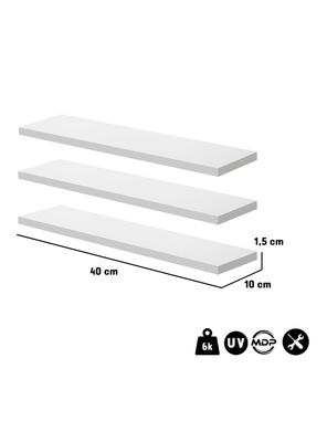 Imagen 2 del producto Repisa Decorare Blanco 3 Piezas