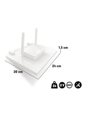 Imagen 2 del producto Pack 2 Repisas Blanco Router