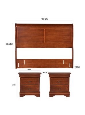 Imagen 2 del producto Set Miró 2 Plazas Respaldo + Veladores