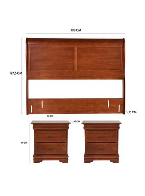 Imagen 2 del producto Set Miró King Respaldo + Veladores