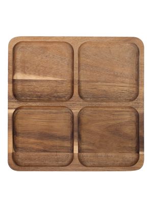 Plato Piqueo 4 Separaciones Acacia