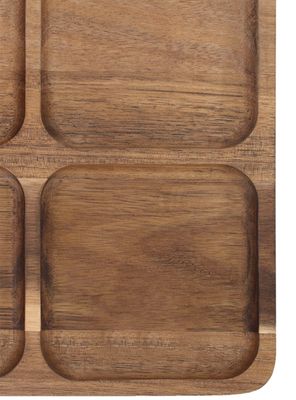 Imagen 2 del producto Plato Piqueo 4 Separaciones Acacia