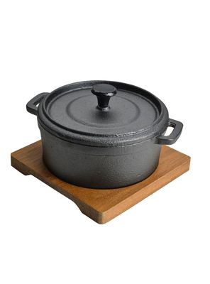 Imagen 1 del producto Ramekin Hierro Fundido con Base Acacia