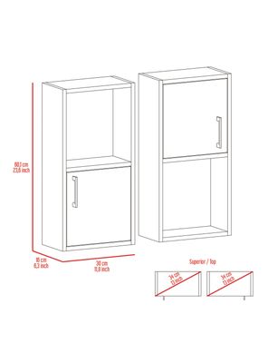 Imagen 2 del producto Mueble Auxiliar Bath 2 Piezas 2P Wengue
