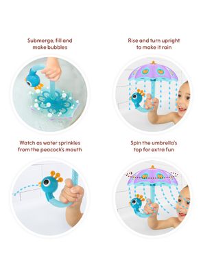 Imagen 2 del producto Juguete de Baño Paragua & Pavo Real Purpura Yookidoo