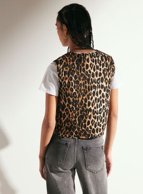 Imagen 2 del producto Chaqueta Tipo Vest Acolchado Estampado Animal