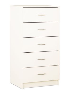 Cómoda 5 Cajones Blanco