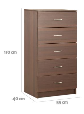 Imagen 2 del producto Cómoda 5 Cajones Chocolate