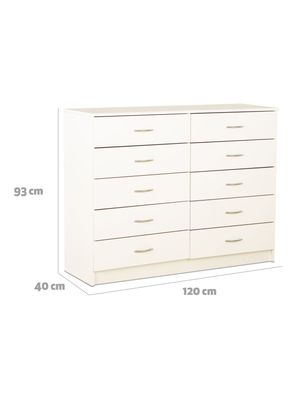 Imagen 2 del producto Cómoda 10 Cajones Blanco