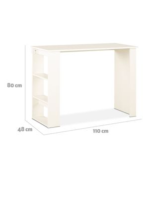 Imagen 2 del producto Escritorio 2 Repisas Laterales Blanco