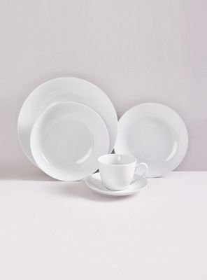 Set Vajilla 30 Piezas Blanca Redonda Porcelana