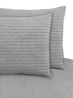 Quilt Microfibra Patchwork Gris 230 x 240 cm