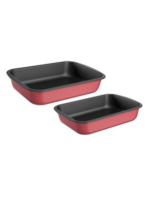 Set Asadera Rectangular Rojo 1461/499 Aluminio