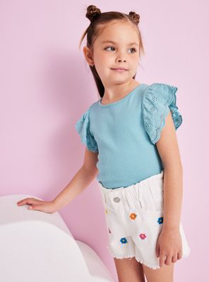 Polera Lisa Vuelitos Broderie
