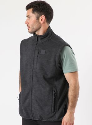 Polerón Sin Manga Full Zipper Tejido Vest