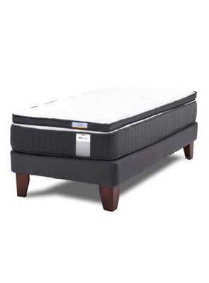 Cama Europea Dúo Pocket 1 Plaza + Topper