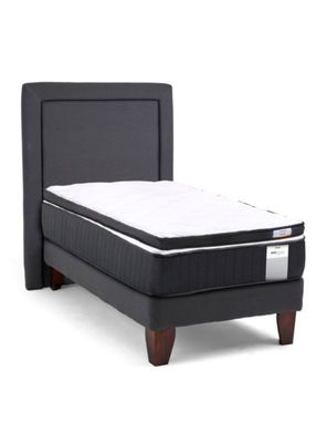Imagen 2 del producto Cama Europea Dúo Pocket 1 Plaza Plus + Topper + Respaldo