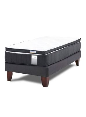 Cama Europea Dúo Pocket 1 Plaza Plus + Topper