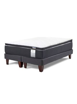 Cama Europea Dúo Pocket 2 Plazas Plus + Topper