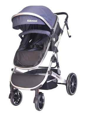 Coche Cuna Lux Azul 3 En 1