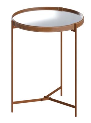 Mesa Lateral Aqua Espejo Redonda 57 cm