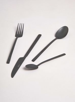 Juego de Cuchillería Negro 24 Piezas