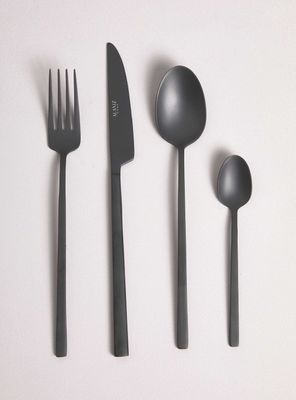 Imagen 2 del producto Juego de Cuchillería Negro 24 Piezas