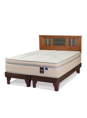 Cama Europea Máximo Cobre King + Respaldo Lorraine